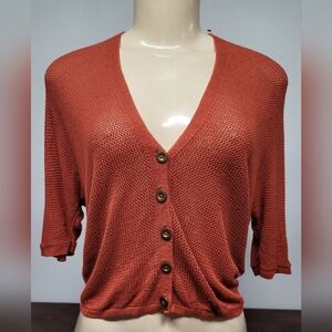 Vila Milano Cropped Knit Cardigan S